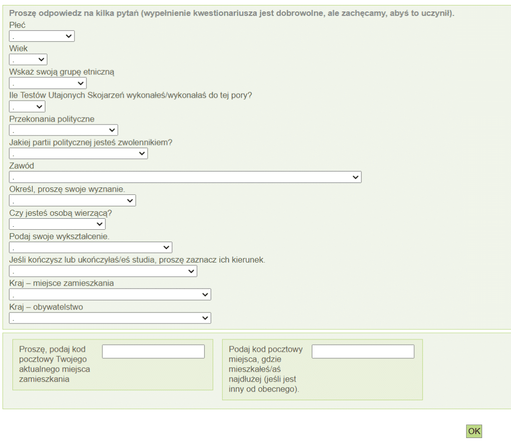 Test utajonych skojarzeń