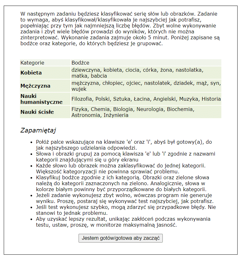 Test utajonych skojarzeń
