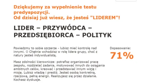 test predyspozycji zawodowych