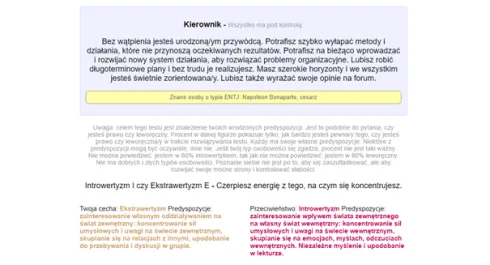 test predyspozycji zawodowych