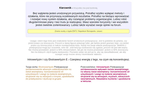 test predyspozycji zawodowych